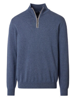 Casa Moda Basic Half-zip heren Pullover - 004410
