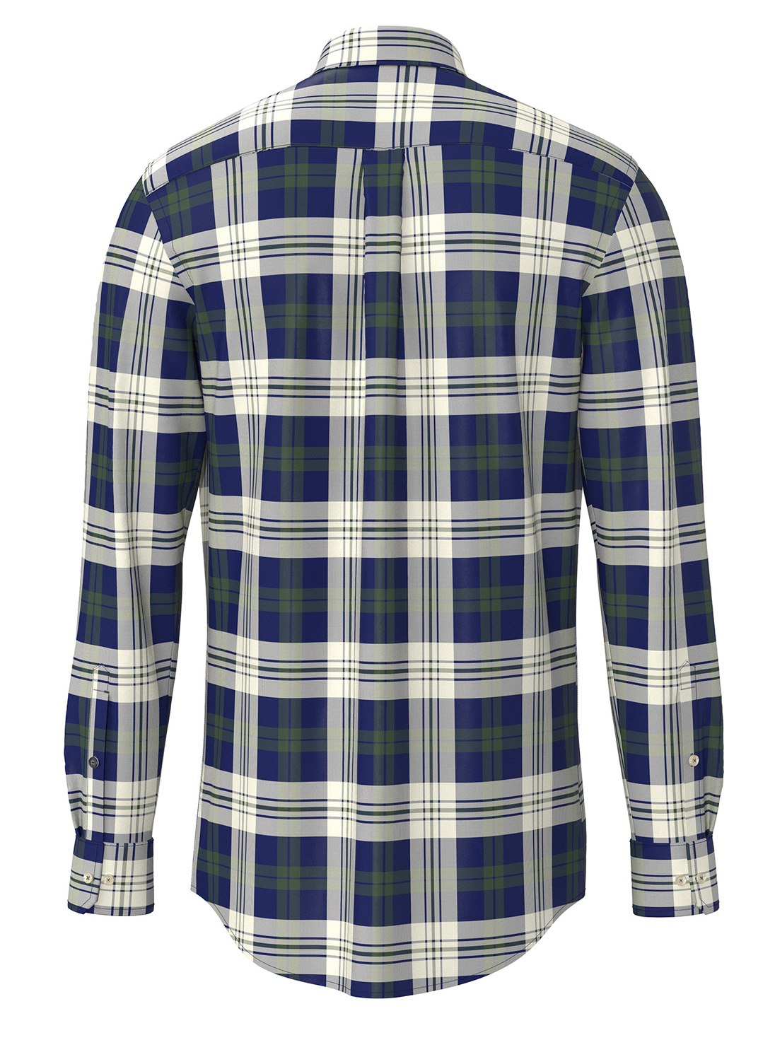 Fynch Hatton Groen Geruit Overhemd - 1509-8830