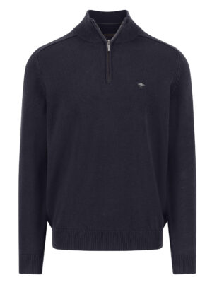 Fynch Hatton Donkerblauwe Half-zip Trui - 1509-203