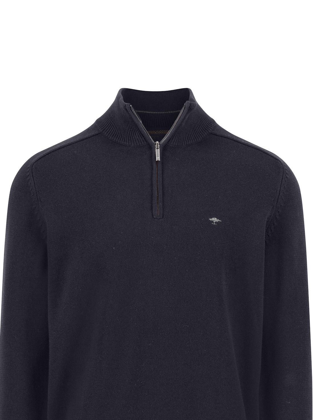 Fynch Hatton Donkerblauwe Half-zip Trui - 1509-203