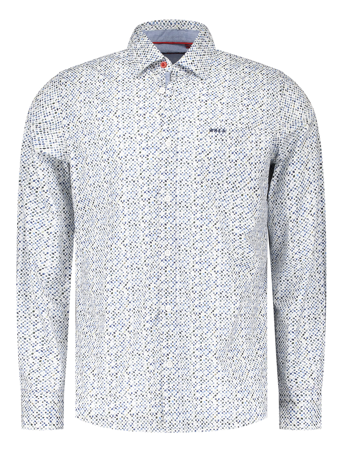 N.Z.A. Ecru Overhemd met Print - 25GN540