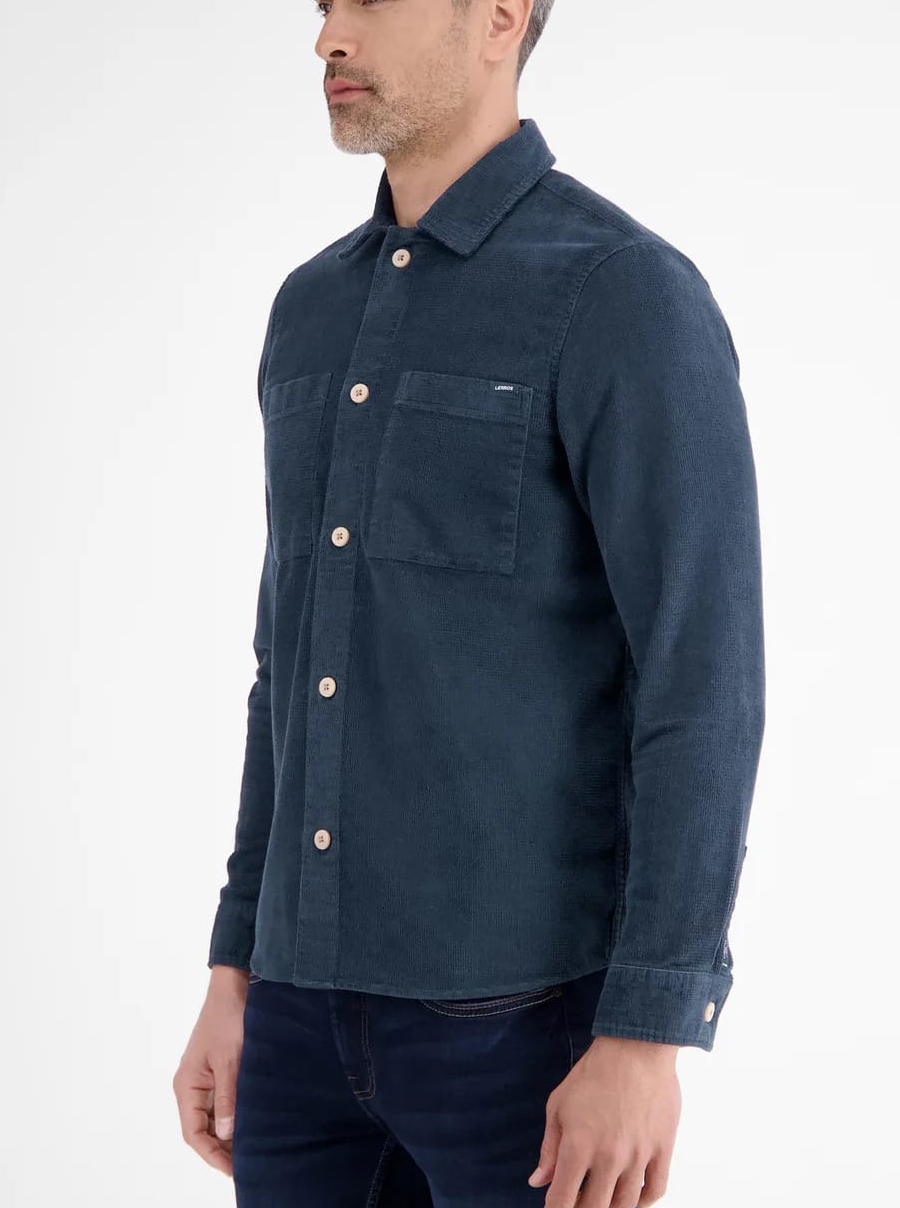 LERROS Blauw Corduroy Overshirt - 2581273