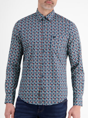 LERROS Casual Blauw Overhemd Lange mouw - 2581457