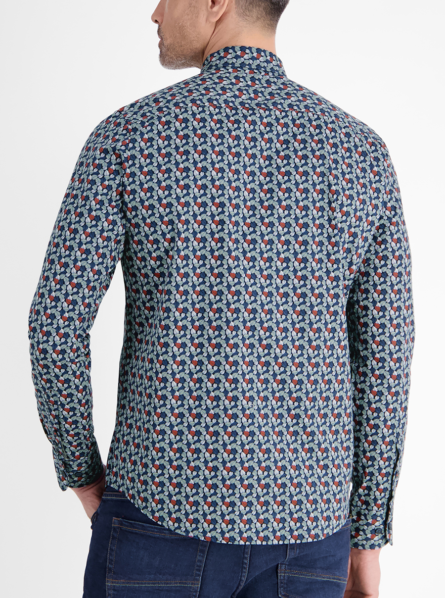 LERROS Casual Blauw Overhemd Lange mouw - 2581457