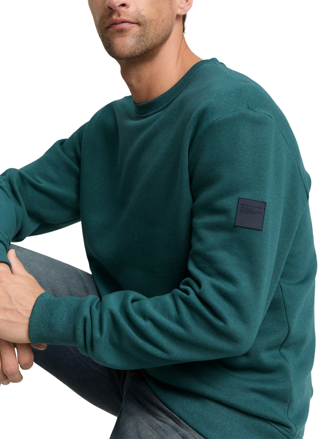 Tom Tailor Groene Crewneck Sweater - 1047803