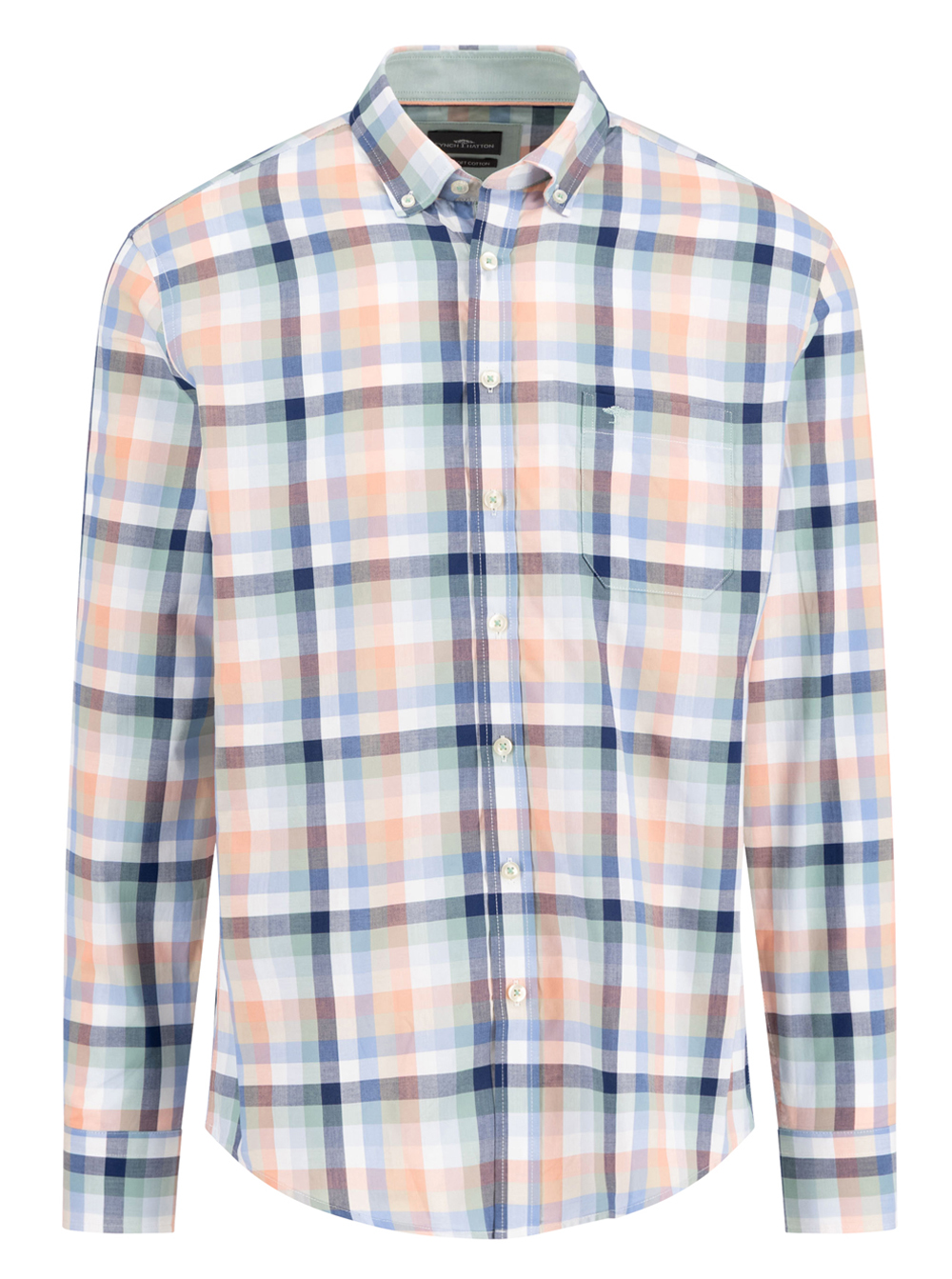 Fynch Hatton Geruit Overhemd - 1507-8590