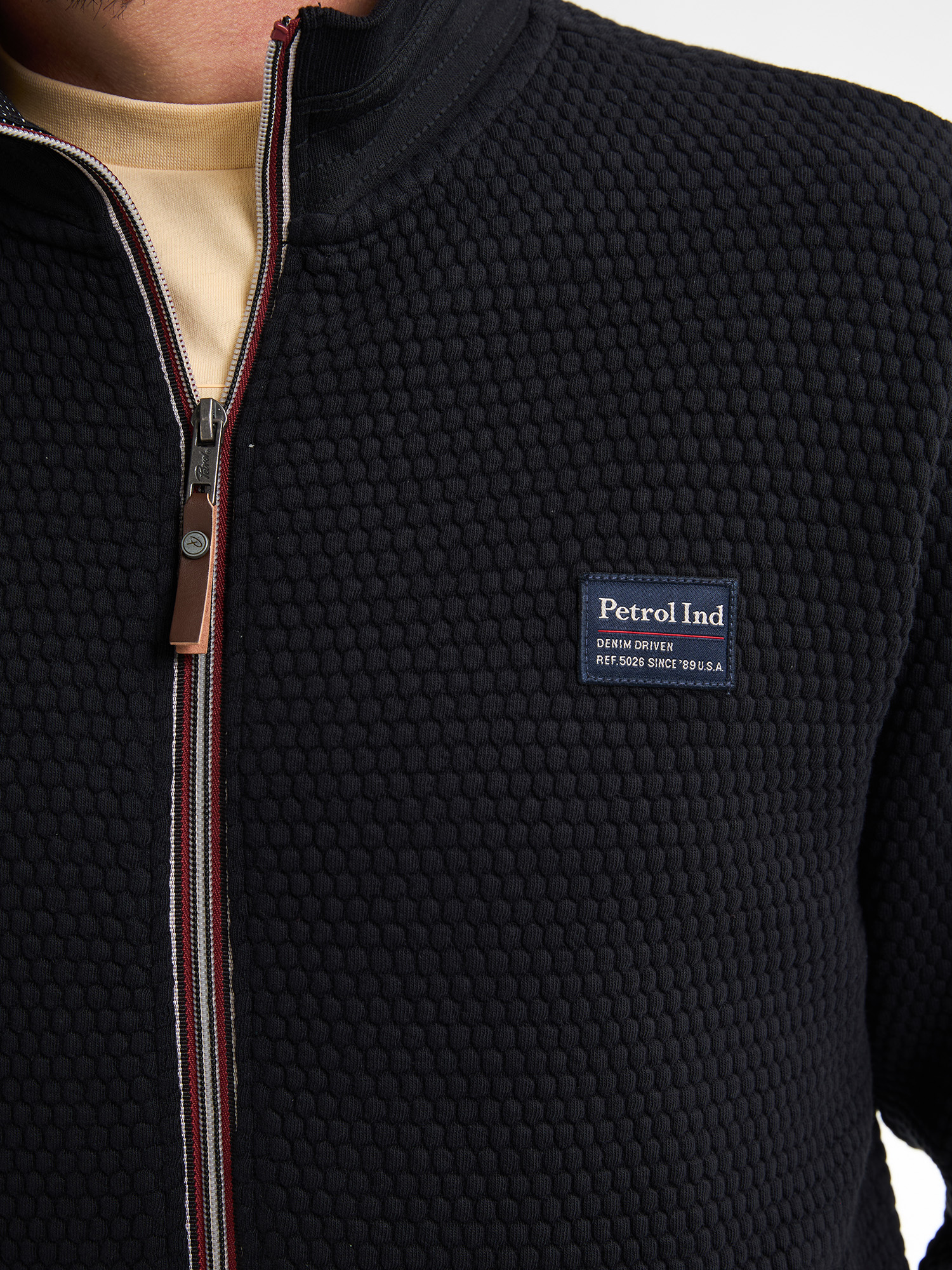 Petrol Industries Zwart Sweatvest - M-1050-SWC343