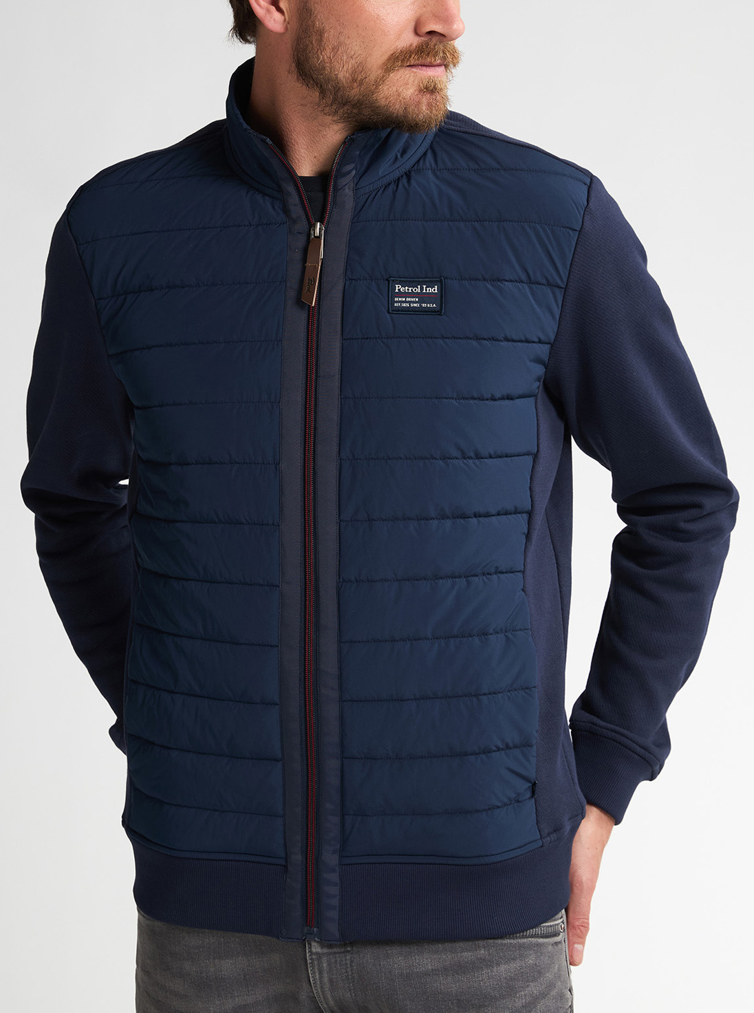 Petrol Industries Blauw Sweatvest - M-3050-SWC305