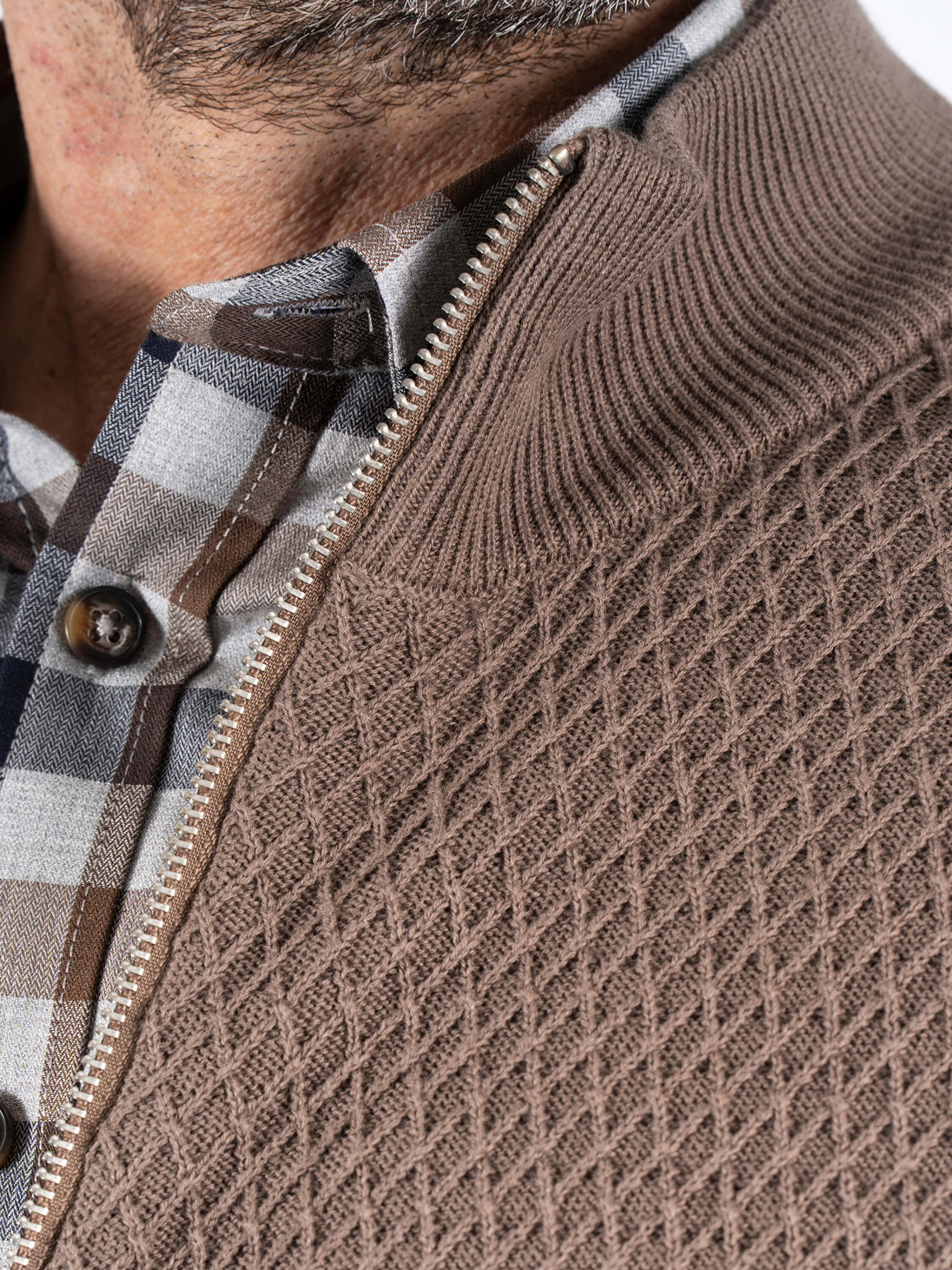 Pre End Bruin Katoenen Vest - 24-100367