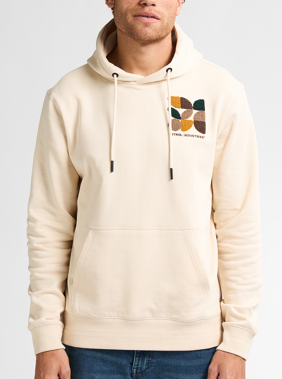 Petrol Ind. Zandkleurige Hoodie - M-3050-SWH308