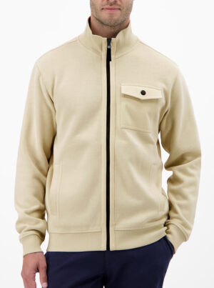 LERROS Zandkleurig Sweatvest met Ritssluiting - 25O4544