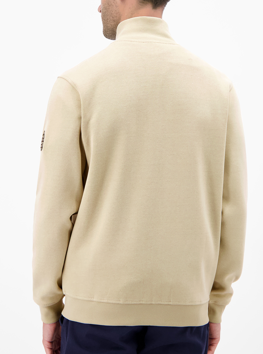 LERROS Zandkleurig Sweatvest met Ritssluiting - 25O4544