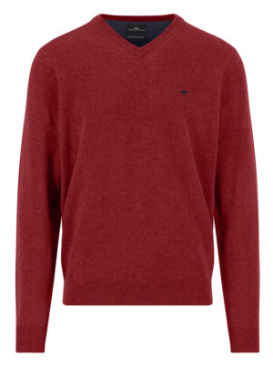 Fynch Hatton Basic Wollen V-hals Trui - 1510-302