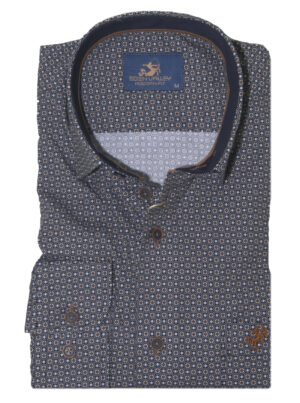 Eden Valley Modern fit Overhemd met print - 515041-14-M
