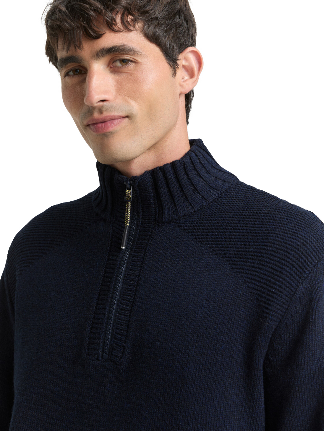 Tom Tailor Blauwe Gebreide Troyer - 1048768