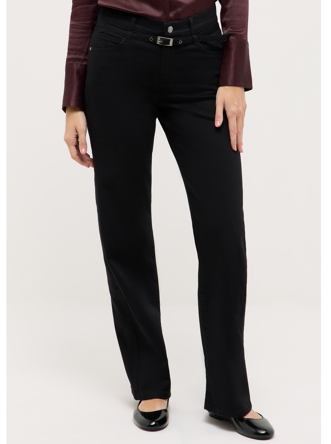 Angels Zwarte Wide Leg Dames - Liz Belt 346-2565