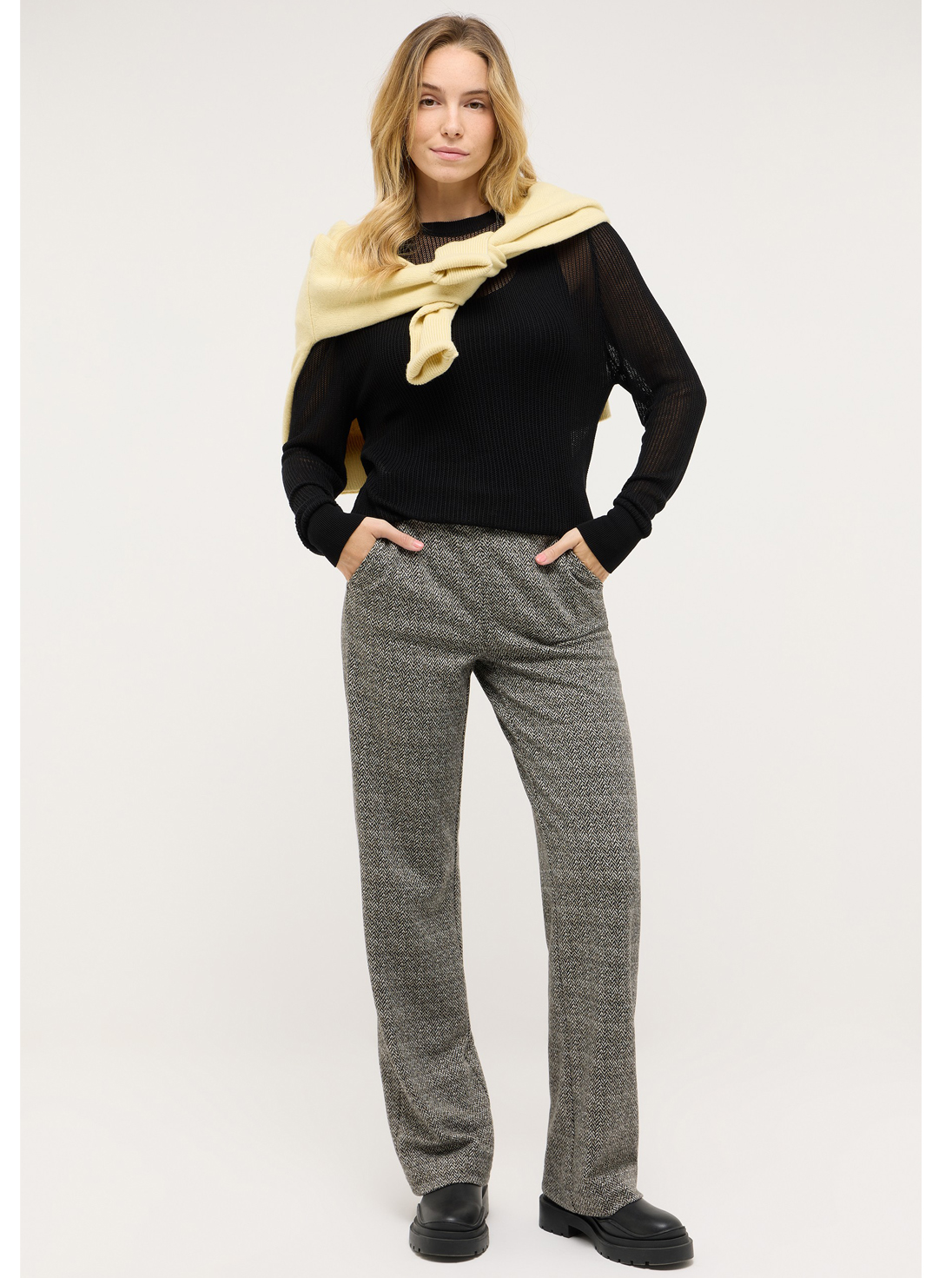 Angels Wide Leg Dames Broek - Liz Easy-624-2517