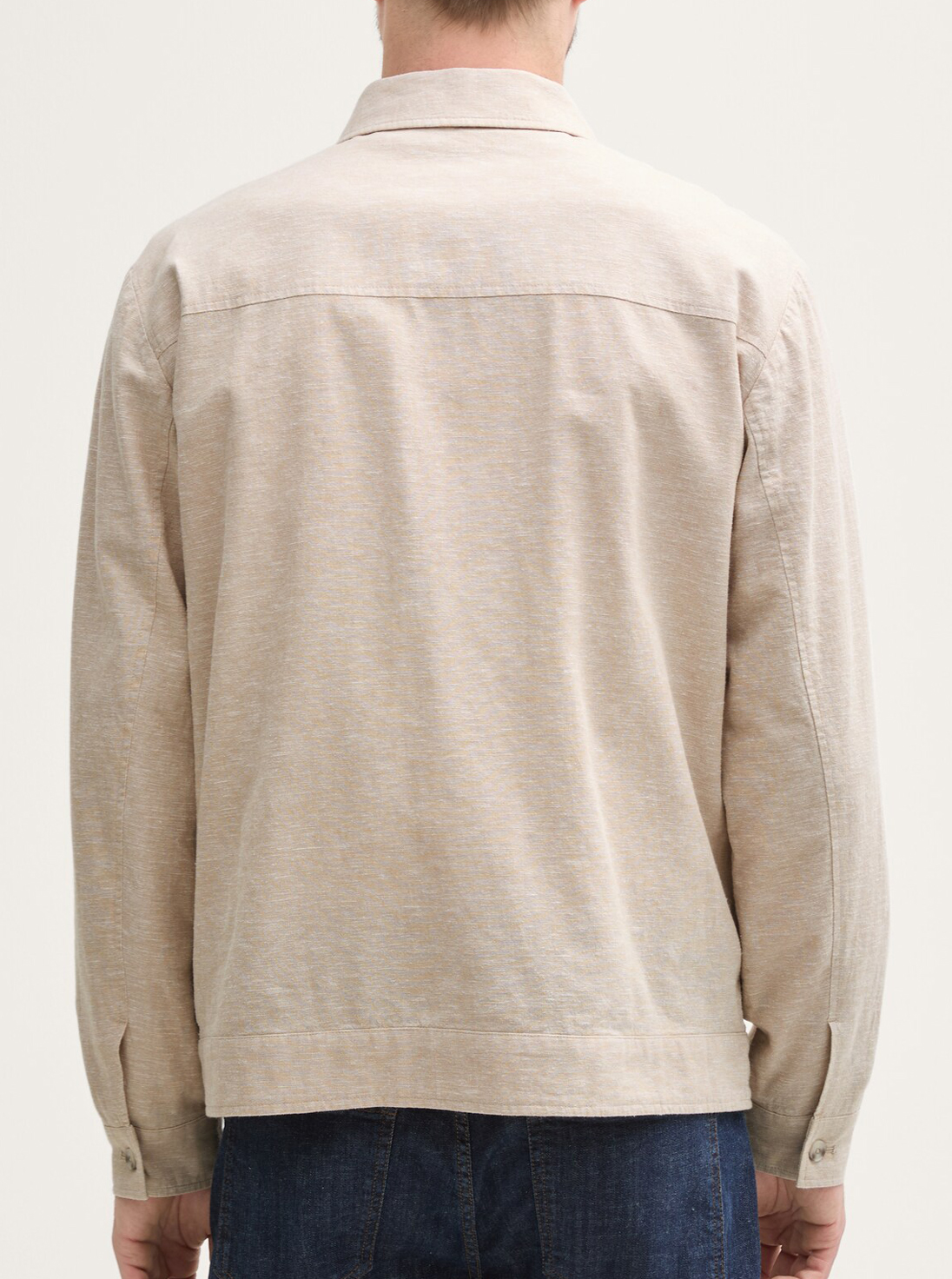 Tom Tailor Beige Overshirt met Rits - 1050853