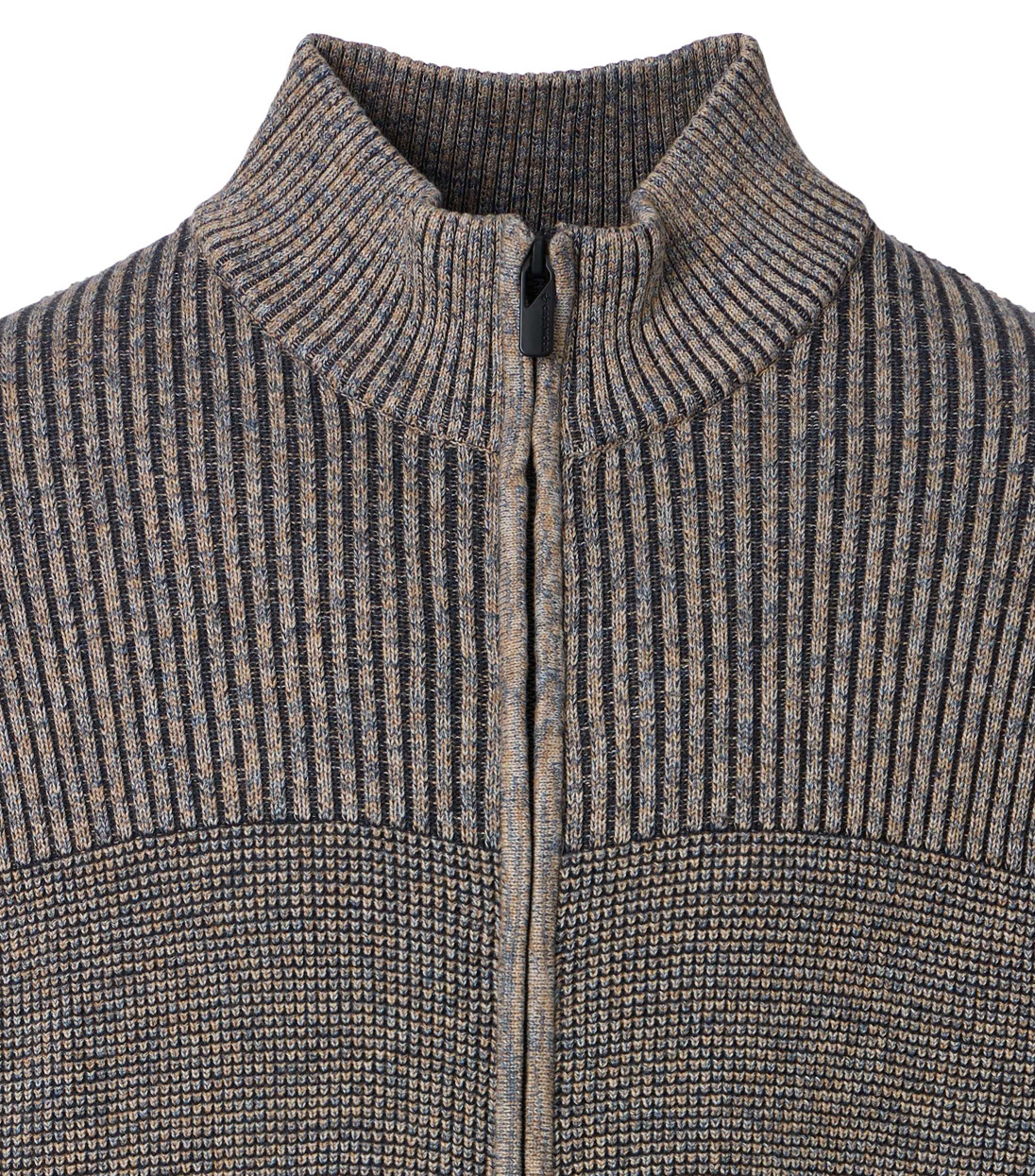 Casa Moda Beige Gemeleerd Heren Vest - 126250010