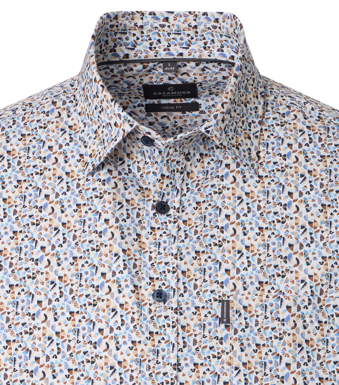 Casa Moda Overhemd met Print - 126130030