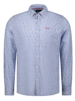 NZA Blauw Katoenen Heren Shirt - 26AN541
