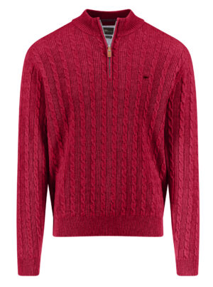 Fynch Hatton Katoenen Half-zip Trui - 1512-226