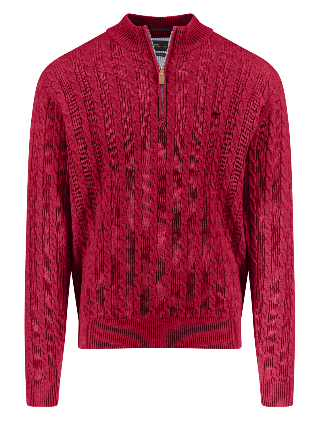 Fynch Hatton Katoenen Half-zip Trui - 1512-226