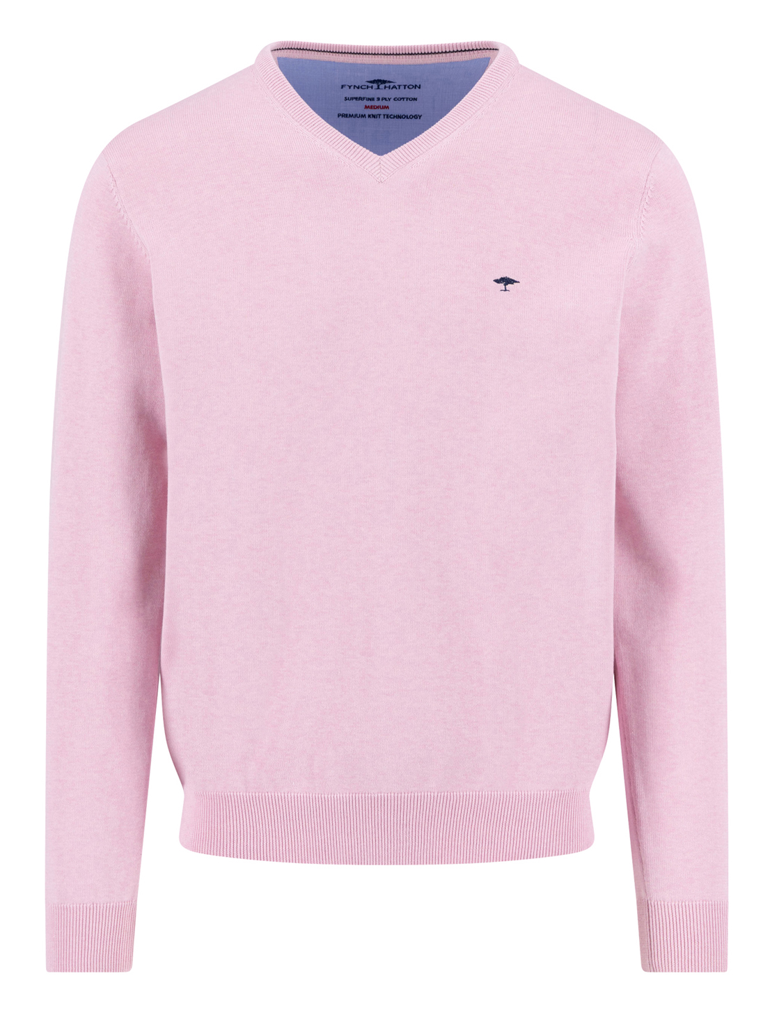 Fynch Hatton Basic V-hals Pullover - 1613-211
