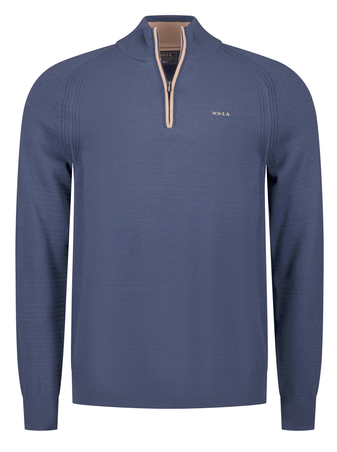 NZA Blauwe Half-zip Trui - 26AN406