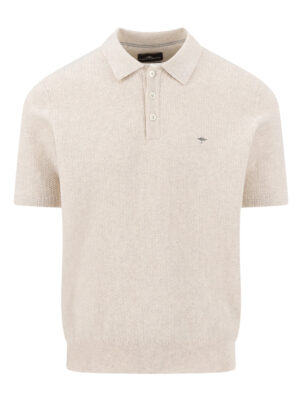 Fynch Hatton Offwhite Gebreide Polo - 1603-604