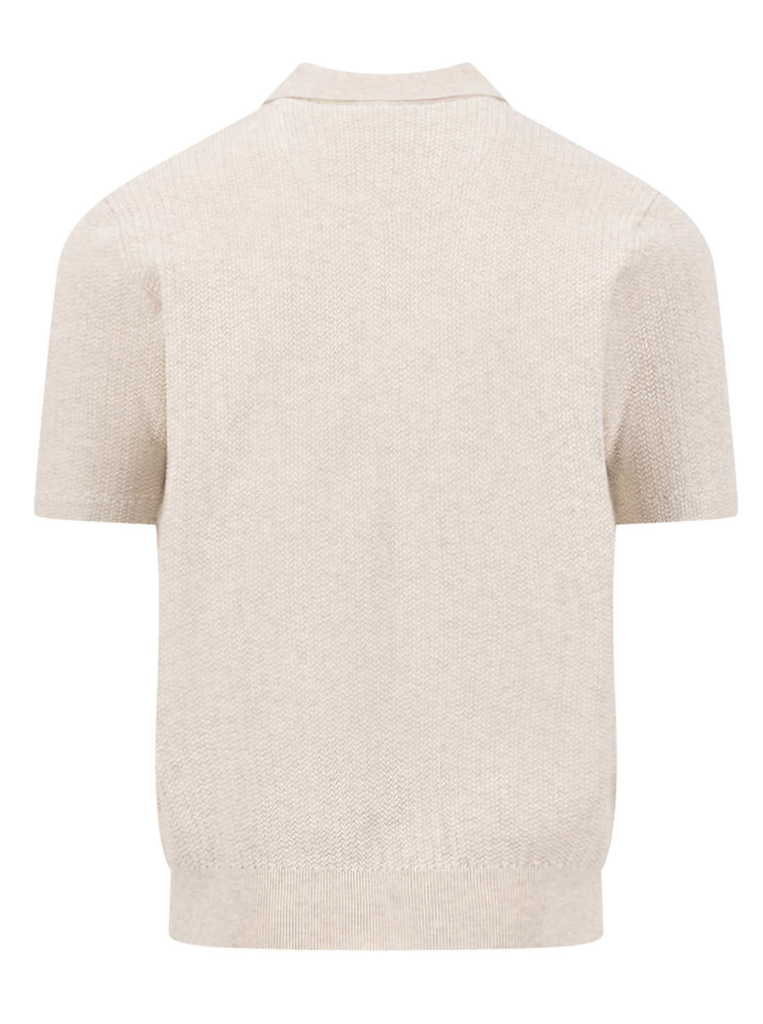 Fynch Hatton Offwhite Gebreide Polo - 1603-604