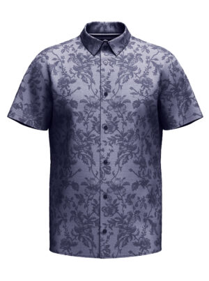 Fynch Hatton Donkerblauw Pique Overhemd - 1603-1910