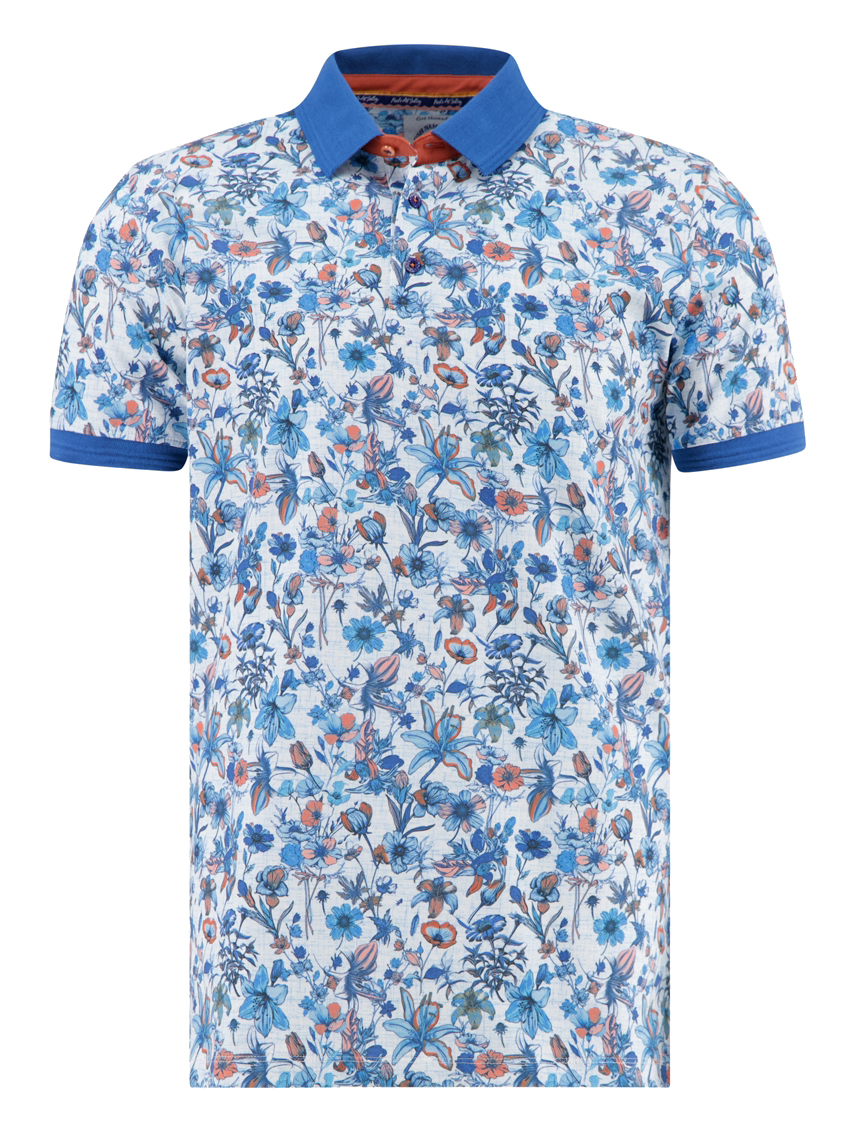 A Fish Named Fred Stretch Polo Floral - 33.307