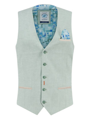 A Fish Named Fred Waistcoat Linen Look - 33.135