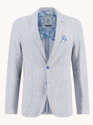 A Fish Named Fred Blazer Linen Stripe - 33.108