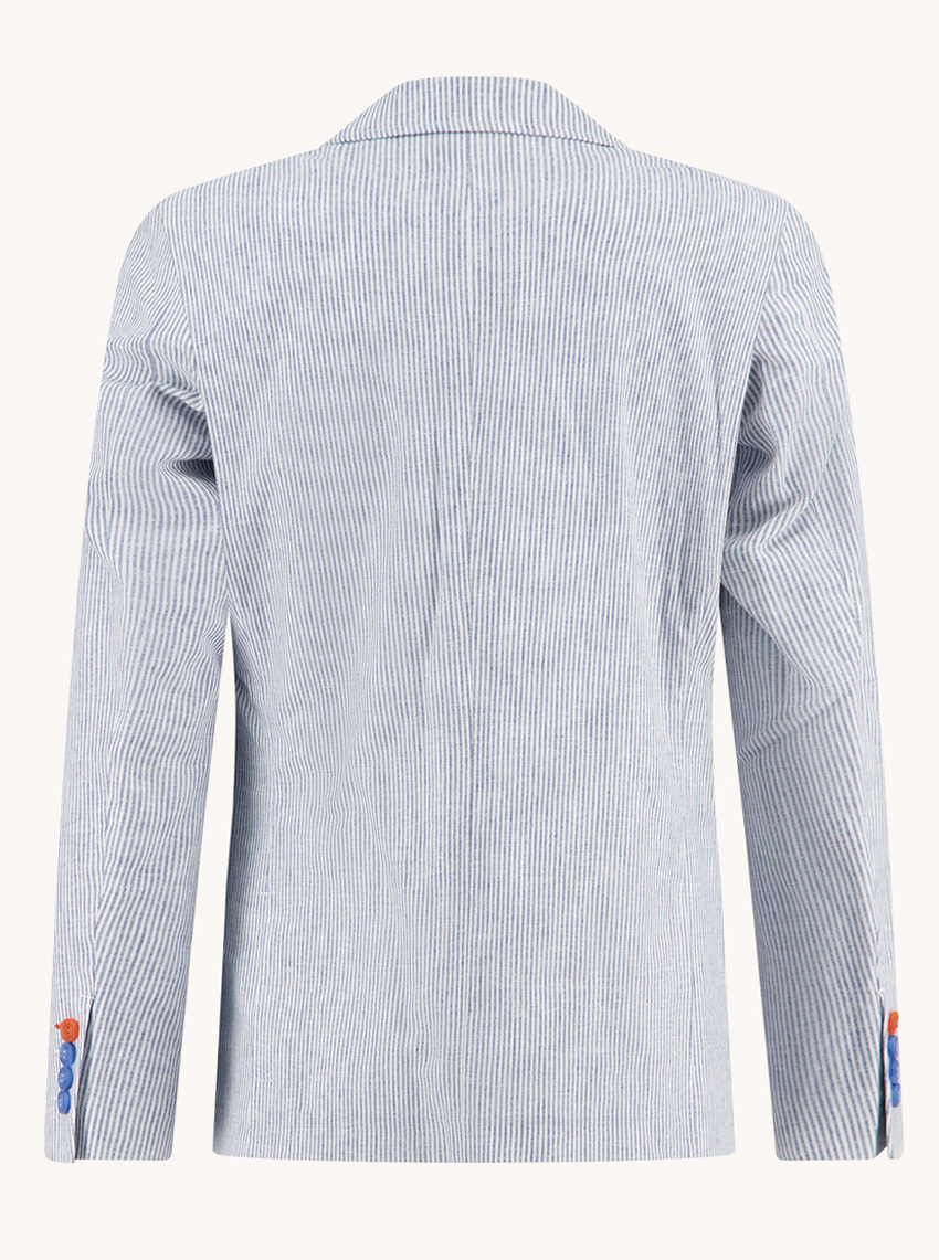 A Fish Named Fred Blazer Linen Stripe - 33.108
