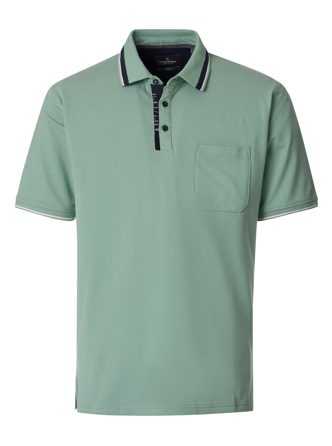 Casa Moda Groen Sportief Poloshirt - 126320061