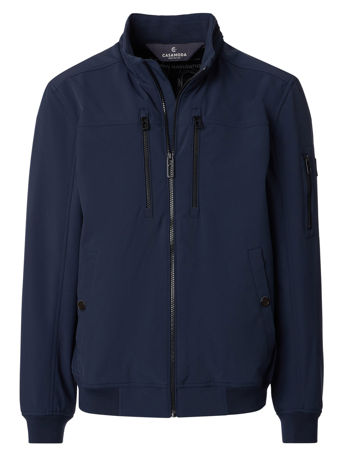Casa Moda Blauw Softshell Jack - 126410050