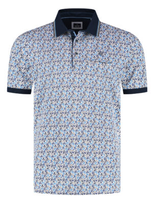 Fellows United Blauw Poloshirt Korte mouw - 61.3619.116