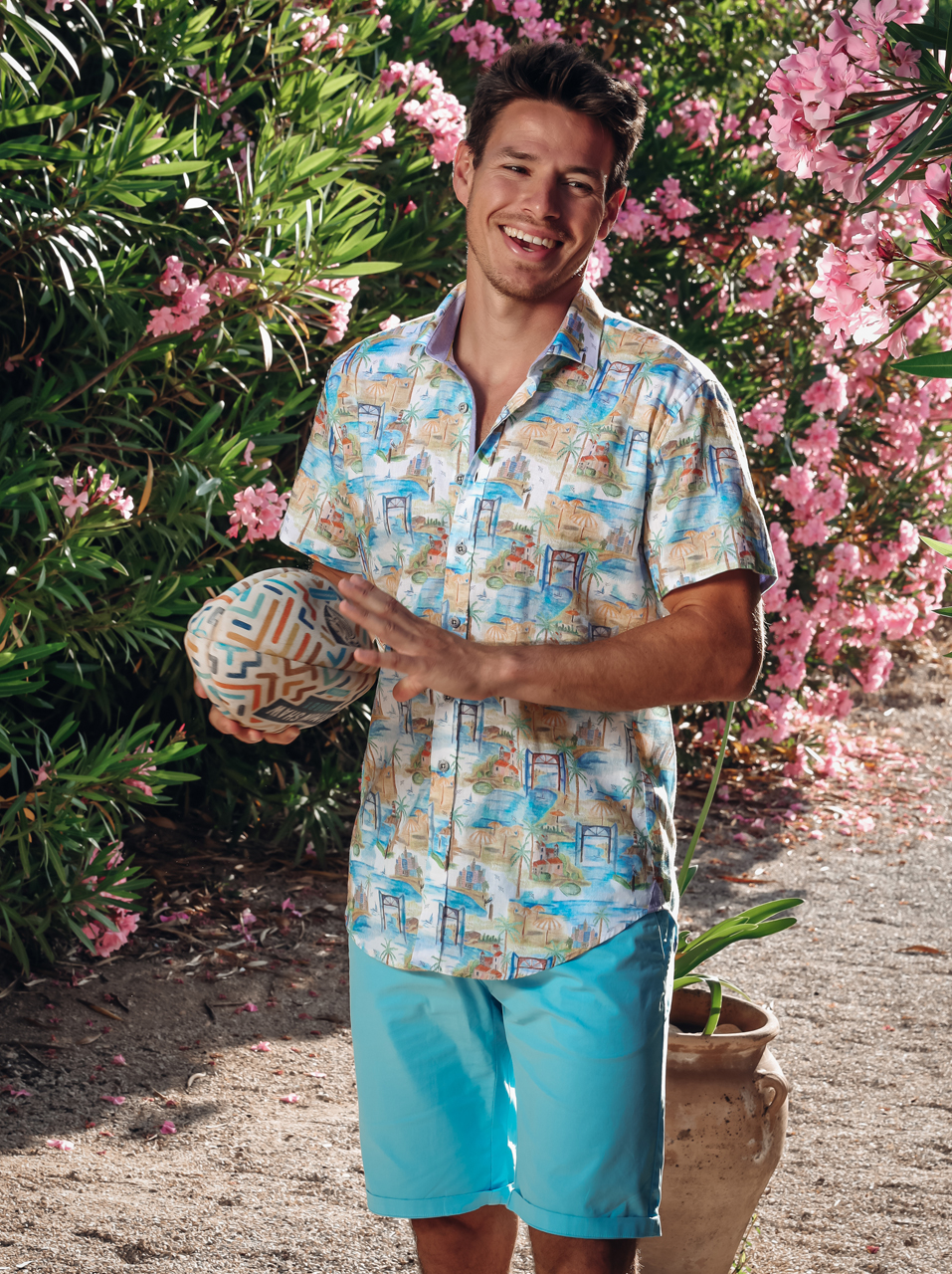 A Fish Named Fred Garment Dye Bermuda - 33.221