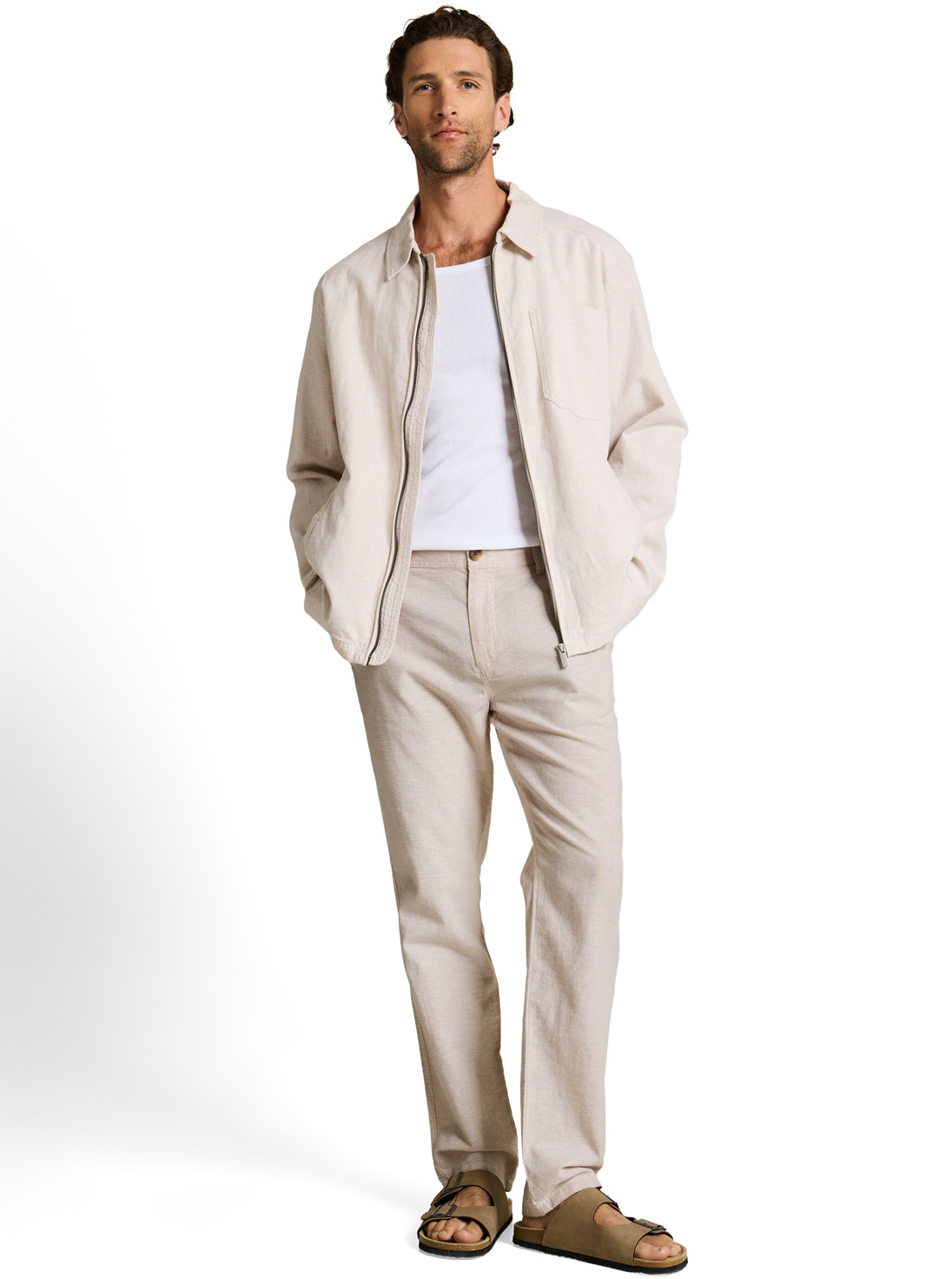 Tom Tailor Linnen Chino Broek - 1049622