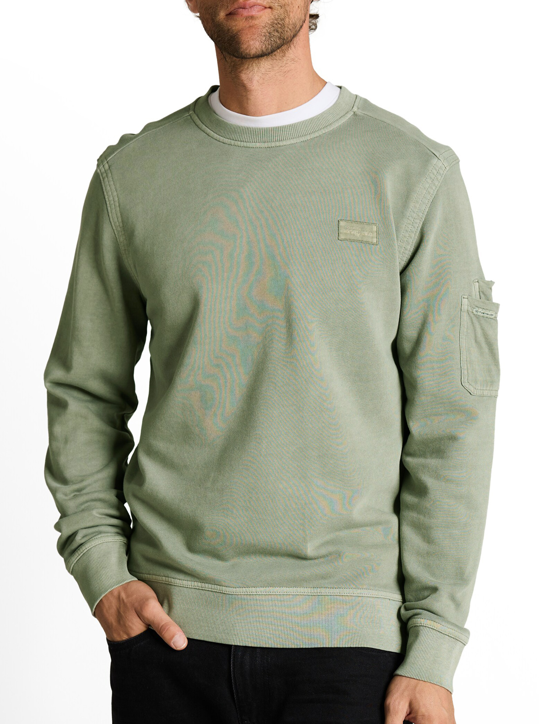 Tom Tailor Olijfgroene Heren Sweater - 1050203