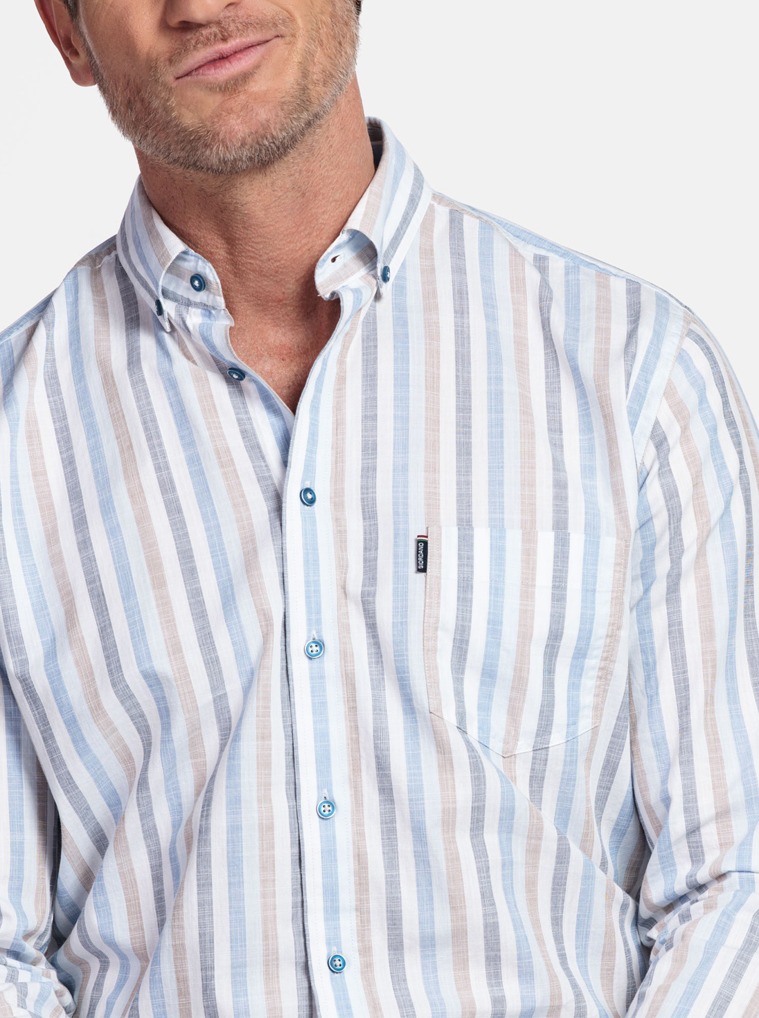 Giordano Gestreept Casual Overhemd - 617140 Clr: 61