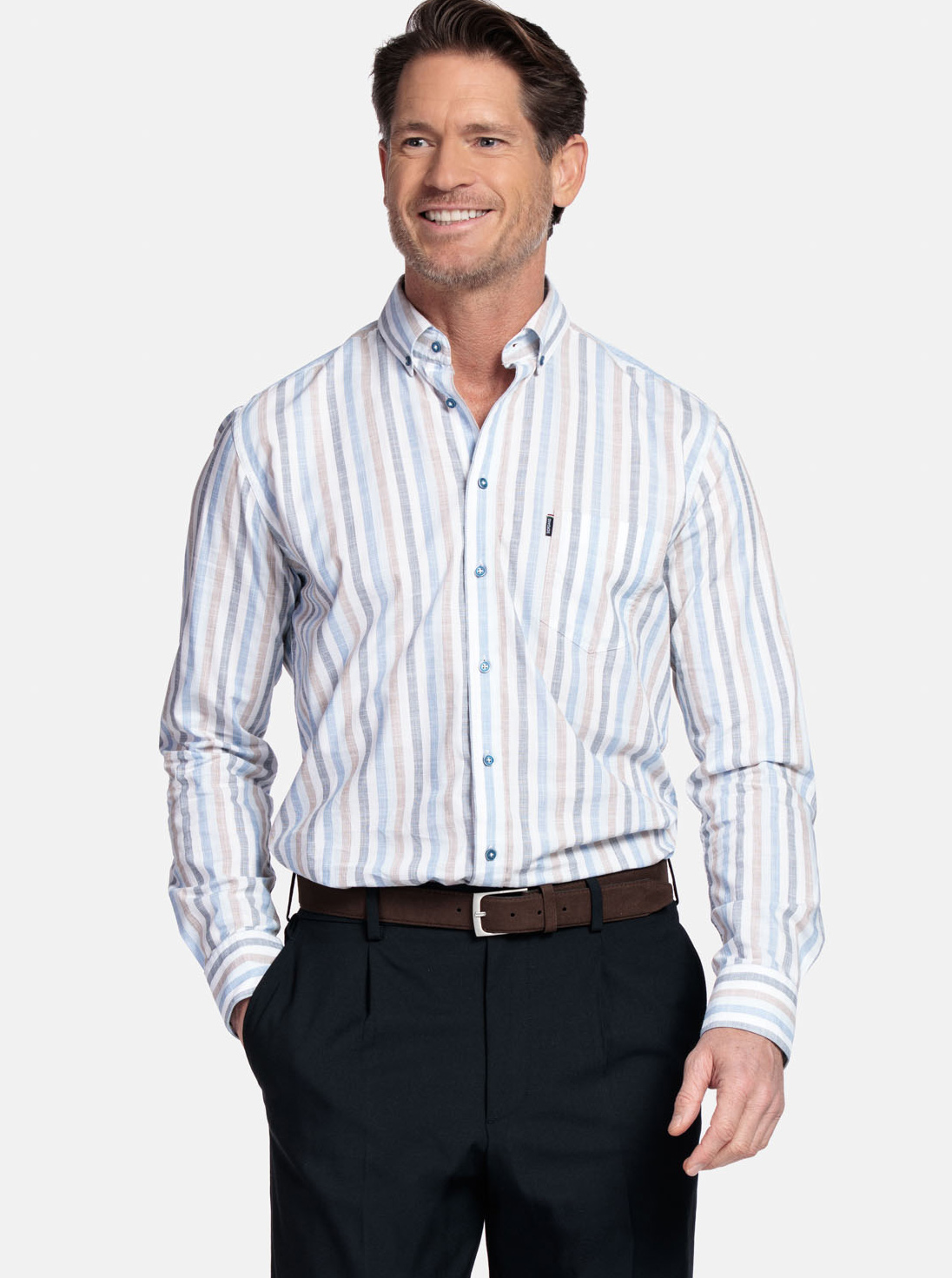 Giordano Gestreept Casual Overhemd - 617140 Clr: 61