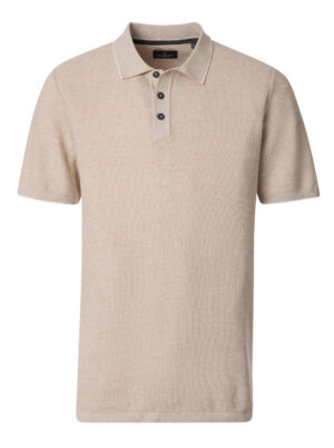 Casa Moda Zandkleurige Gebreide Polo - 126320001
