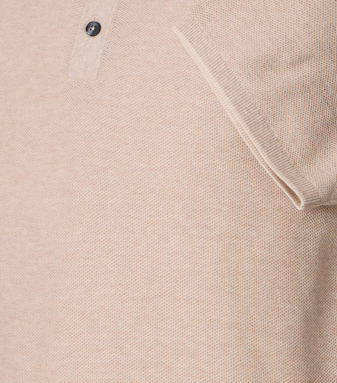 Casa Moda Zandkleurige Gebreide Polo - 126320001