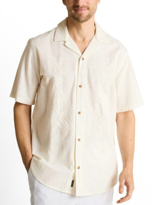Tom Tailor Wit Embroidered Shirt - 1049607