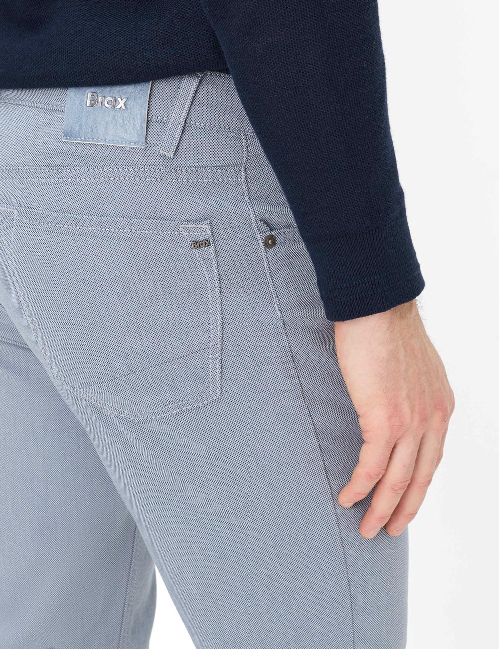 Brax Lichtblauwe Katoenen 5-Pocket - 07-1722/25 Chuck