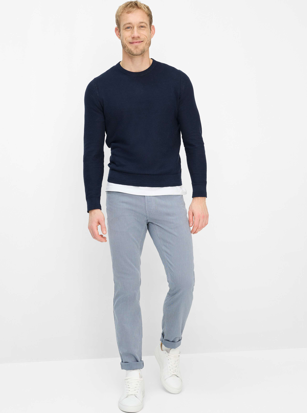 Brax Lichtblauwe Katoenen 5-Pocket - 07-1722/25 Chuck