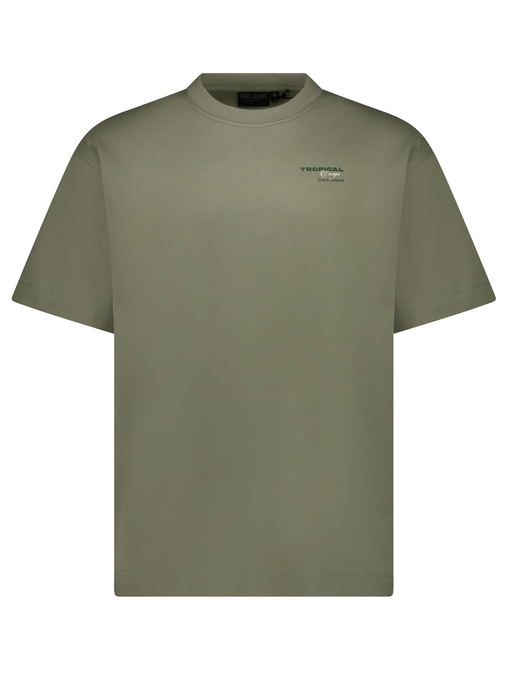 Cars Jeans Groen Heren T-shirt met Backprint - Byzo